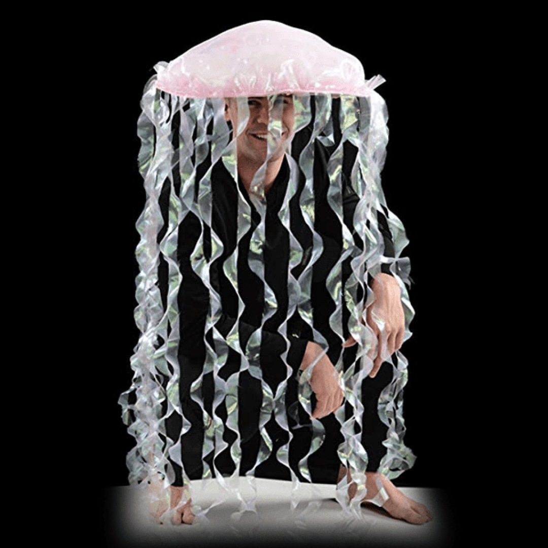 Light Up Jellyfish Costume Headpiece One Size Light Up Wear