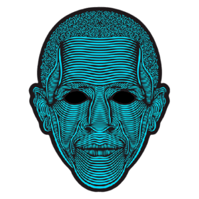 Sound Activated LED Party Mask - Obama