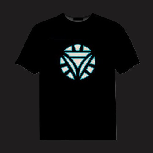 iron man led t shirt