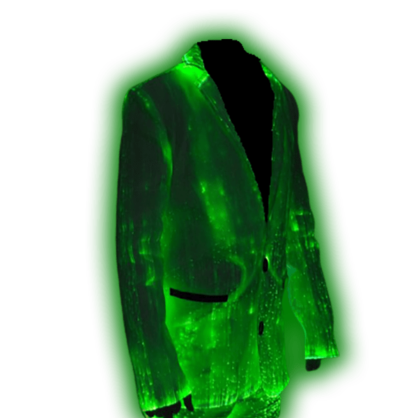 Light Up Jacket Made With Fiber Optic Fabric Light Up Wear