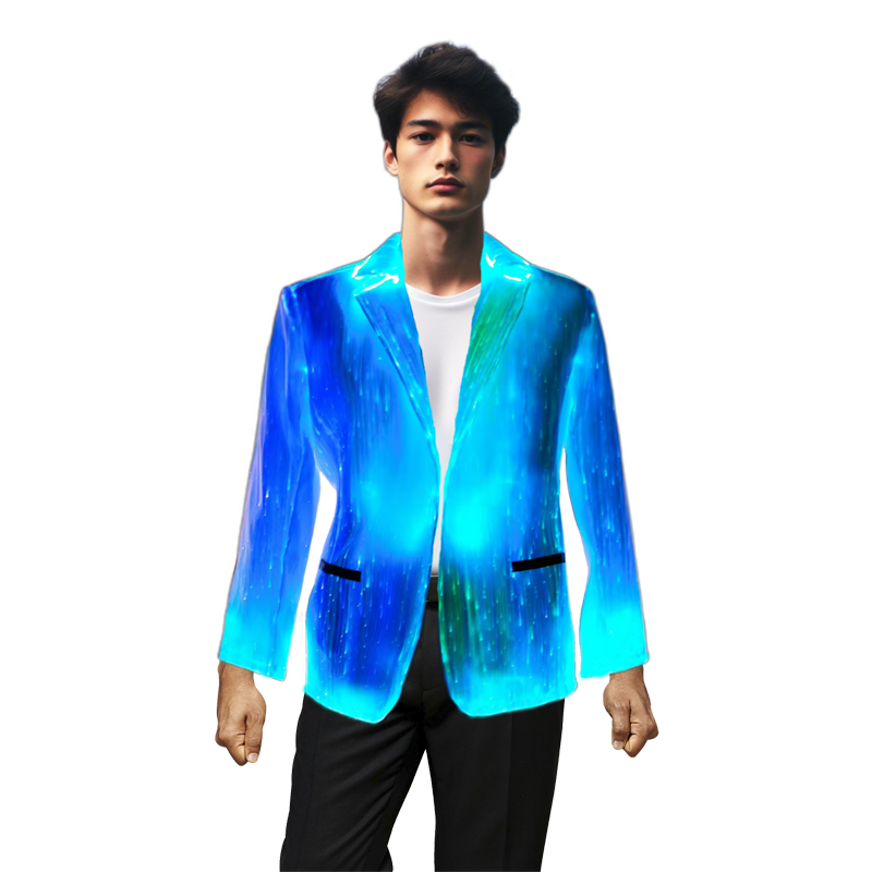 Fiber Optic Light Up LED Suit Jacket