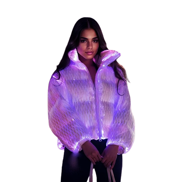 Light Up Shiny Puffer Jacket