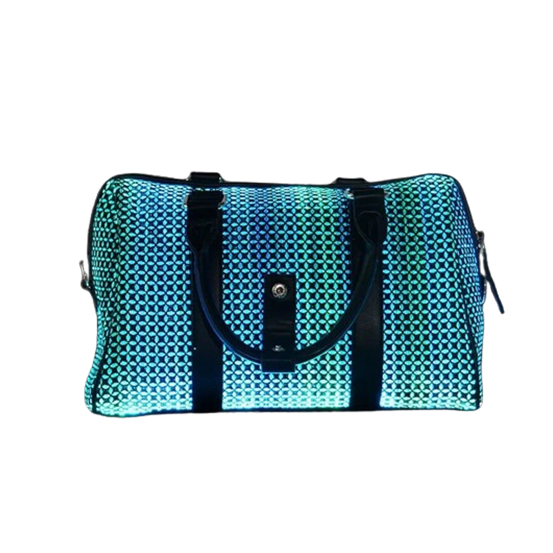 LED Handbag Fiber Optic Light Up Duffle Bag